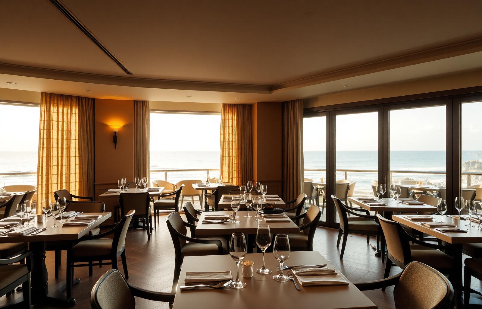 On-site dining with ocean views